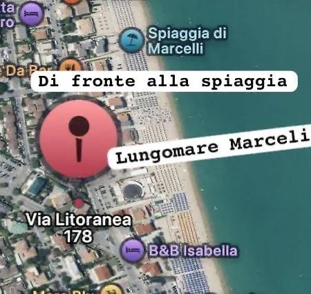 Conero Casa - Di Numana Fronte Mare In Via Litoranea 178 Bis Con Parcheggio Esclusivo
